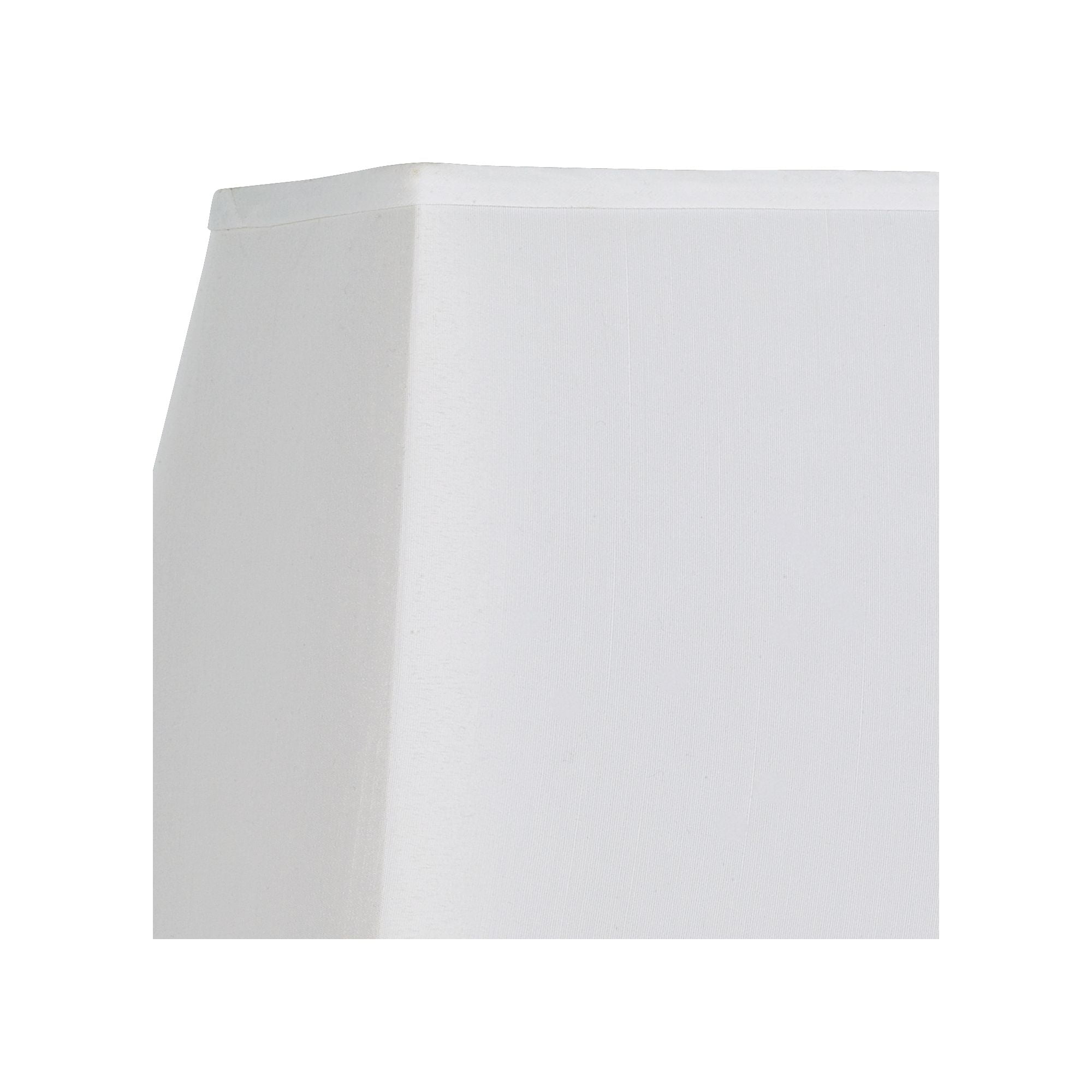 Springcrest White Large Rectangular Lamp Shade 14" Wide x 6" Deep at Top and 18" Wide x 12" Deep at Bottom and 12" Height (Spider) Replacement