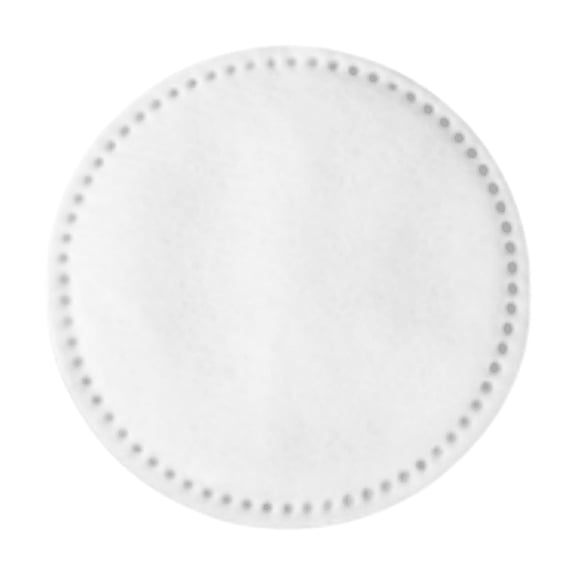 Ovzne 100 Count Round Cotton Makeup Remover Pads, Disposable Facial Care Wipes for Toner Application Nail Cleaning Travel white