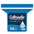 thumbnail image 2 of Cottonelle Fresh Care Lingettes Humides Jetables dans les Toilettes, 1 Sac Refermable, 168 Lingettes, 2 of 7