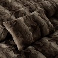 thumbnail image 4 of Cotton Bedding Set, King 4PC Faux Fur Comforter Set, Dark Brown Comforter Set,Polyester Bed In A Bag, Household Supplies & Décor Bedding Bedding Sets King 4PC Faux Fur Comforter Set, 4 of 5