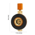 thumbnail interactive-video image 1 of 1/4 Inch Propane Connector 1/4 Inch RV Propane Quick Connect Fitting - Brass Elbow Adapter For Gas Heaters, Grills & Fire Pits Brass Quick Connect Elbow 1 of 12