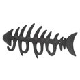 thumbnail image 1 of Fish Bone Hook Retro Old Style Cast Iron Fish Skeleton Rack With Screw For Aprons Hats Towels Pot Holders Decor, 1 of 8