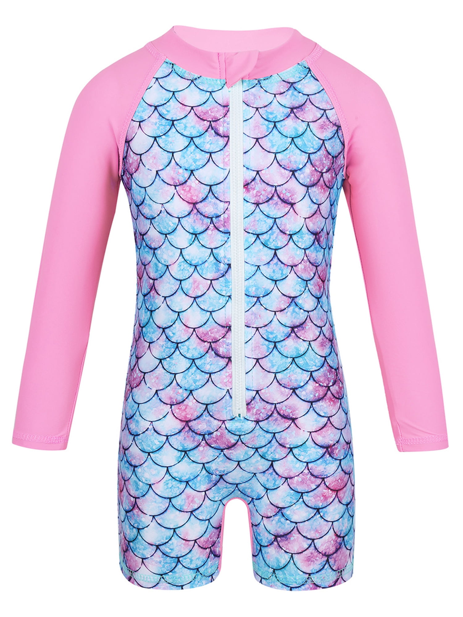 Iefiel Infant Baby Girls Clothes One Piece Swimsuit Mermaid Fish Sales Pattern Printed Rash Guard Swimwear Bathing Suit Walmart Com