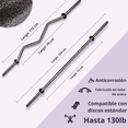 thumbnail image 2 of Kit de Pesas Sady Sport Barra Recta Barra Z 2 Barras Para Mancuernas 8 Discos, 2 of 6