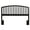 Black, variant on Hillsdale Furniture Carolina Arched Wood Full/Queen Headboard, Black