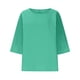 thumbnail image 4 of mfyjkho Tops Para Hacer Ejercicio Para Mujer, Camisa Informal De Cuello Redondo Y Manga 3/4 De Color Liso Para Mujer Tops Para Salir Para Mujer M, 4 of 4