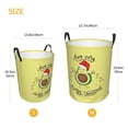 thumbnail image 5 of Fotbe Laundry Hamper With Durable Leather Laundry Basket Avocado Merry Christmas Thickened Waterproof Round Collapsible Laundry Hamper, Dirty Clothes Laundry Basket, 5 of 8