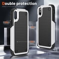 thumbnail image 2 of JTCASES for iPhone XS Max Case, Hybird PC TPU Anti-slip, Shockproof  Bumper, Military Drop Resistant, Rugged Heacy Duty Full Body Protective Shell for iPhone XS Max, Slim Fit for Girls Men, White, 2 of 9