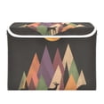 thumbnail image 7 of Yayeee Collapsible Cube Storage Bin with Lid Fabric Closet Decorative Basket with Handles, Abstract Mountain, 7 of 7