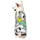 thumbnail image 1 of Fotbe Funny Dinosaurs on Stripes Sudadera con Estampado para Perros Pequeños – Suéter con Capucha para Mascotas, Tela Suave de Forro Polar con Bolsillo-X-Small, 1 of 7