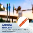 thumbnail image 4 of Uxcell Archery Arrows Nocks 6.2mm, Plastic Insert Arrow Nock Replacement Arrow Tails for Shooting Compound Recurve Orange, 4 of 7