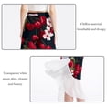 thumbnail image 2 of Cherry Chiffon Summer Dresses for Women | Stylish Beach Skirt with Polyester Straps, 2 of 6