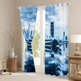 thumbnail image 3 of Erosebridal Sports Car Blackout Curtains, City Night Window Curtains Pack of 2 (38x45 Each), 3 of 5