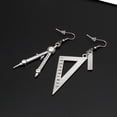 thumbnail image 5 of CIYISON Sliver Earrings Spoon Fork for Triangle Ruler Earrings Birthday Gifts for Girlfr, 5 of 13