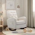KINFFICT Rocking Chair Nursery, Upholstered Nursery Rocking Chairs ...