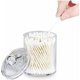 thumbnail image 3 of Tarro de boticario, elegante organizador de acrílico transparente para baño y oficina, protección contra la humedad con tapa segura, diseño transparente para almacenamiento multiusos (1 pieza), 3 of 5
