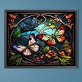 thumbnail image 1 of 5D bricolaje completo redondo taladro parcial AB diamante pintura mariposa decoración 55x45cm FLhrweasw  Nuevo, 1 of 9
