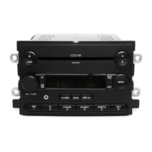 06 Ford Freestyle AM FM 6 Disc CD Player Radio w Auxiliary Input 6F9T