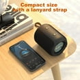thumbnail image 2 of Bobtot Portable Bluetooth Speaker, IPX6 Waterproof Wireless Speaker with Bluetooth 5.3,TWS Mini Speaker for Outdoor/Party/Beach/Travel/Gifts Black, 2 of 8