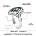 thumbnail image 6 of 925 Sterling Silver Women Jewelry Natural Moss Agate Ring, 6 of 10
