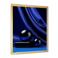 thumbnail image 2 of Designart "Sapphire Serenade Collage I" Abstract Framed Wall Art - Modern Blue Abstract Collages Entryway Framed Wall Art Print, 2 of 6
