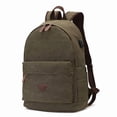 thumbnail image 2 of Canvas Backpack With USB Design Korean Portable,Khaki, 2 of 2