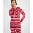 thumbnail image 2 of Holiday Lane Women's Merry Mix It Cotton Matching Family Pajamas Set, Size Medium - Merry Fair, 2 of 3