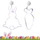 thumbnail image 3 of Luminoso Rabbit 2 PCS LED Pascua Colgando Lindas Luces Hadas Zanahoria La Con Succión, 3 of 8
