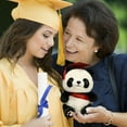 thumbnail image 4 of Gmogad Graduation Ribbon Bear Doll - Soft Plush Toy Gift for Graduates with Doctoral Hat - No Shedding, 25cm Size & Cute Keepsake for Students, 4 of 6