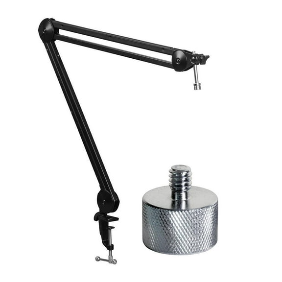 H&A Broadcast Arm with Internal Springs - With On-Stage MA125 5/8"-27 Female to 1/4"-20 Adapter