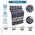 thumbnail image 6 of Table Runner - 72 Inch Long, Farmhouse Purple Plaid Kitchen Dining Table Runner Dresser Scarves, Vintage Country Cock Checkered Farmhouse Decor for Coffee Tables Wedding Party Banquet, 6 of 8