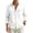 White&05P0318, variant on Fabrcox S-4XL Men Linen Button Down Shirts Roll Up Collared Men Shirts Long Sleeve Sun Protection Vacation Travel Summer Beach Shirt Men with Pocket Gray M