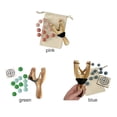 thumbnail image 2 of Outdoor Hunting Slings Catapult Wooden Handle Slings Game Shooting Target Set, 2 of 5
