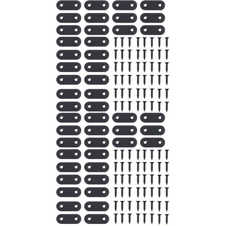 144 Pcs  Stainless Steel Corner Brace Heavy Duty Angle Connecting Brackets