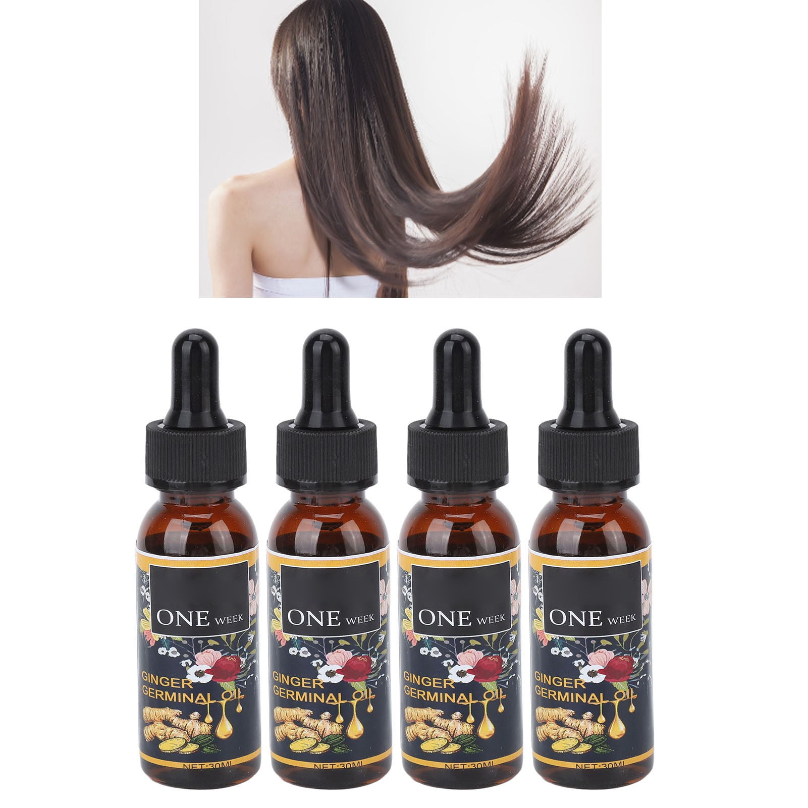 Hair Loss Treatments, Hair Growth Serum 4pcs 30ml Portable Safe For Home -  