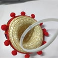 thumbnail image 3 of Creative Colorful Mini Performance Props Hair Hoops Mexican Hat Festival Headdress Sombrero Headbands 3, 3 of 8