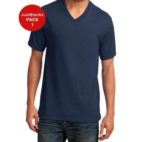 JustBlanks Core Cotton V-Neck Tee Short Sleeve