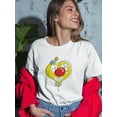 thumbnail image 2 of Funny Heart T-Shirt Women -Engin Selcuk Designs, Female XX-Large, 2 of 4