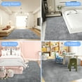 thumbnail image 6 of Qunler Large Area Rugs, 8ft x 10ft Non Slip Low-Profile Shag Rug for Layered Decor, Easy Store Modern Minimalist Area Rug for Living Room Bedroom, Gray, 6 of 7
