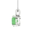 thumbnail image 3 of 1.5 ct Brilliant Round Cut Solitaire Green Diamond 14k White Solid Gold Everyday Affordable Designer Necklace Pendant with 16" Chain, 3 of 6