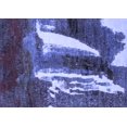 thumbnail image 1 of Ahgly Company Machine Washable Indoor Rectangle Abstract Blue Modern Area Rugs, 7' x 10', 1 of 4