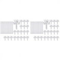 thumbnail image 1 of Vertical Blind Repair Carrier with Stem Vertical Blinds Repair Kit White Blinds Replacement Parts 40Pcs, 1 of 6