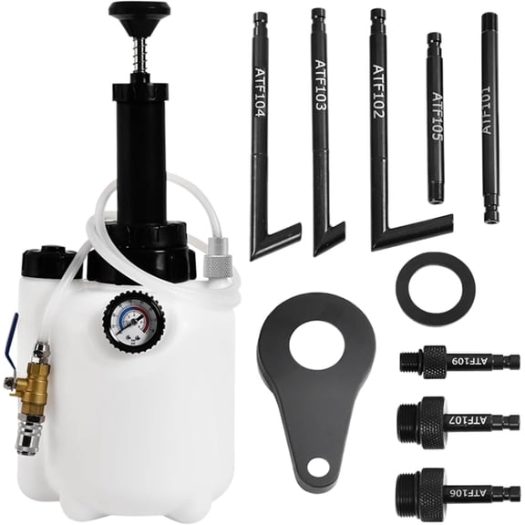 3L Transmission Fluid Pump Manual Oil Transfer Pump Fluid Transfer Pump Oil Filling Filler System Tool Extractor Tool Kit with Adapters