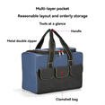 thumbnail image 2 of Bolsa de Herramientas de Tela Oxford, Bolsa de Herramientas de Almacenamiento y Organización Multifunción, Resistente Al Agua, para Electricistas Profesionales, 2 of 7