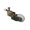 Moss Screen Door Roller - 1" Nylon Wheel, variant on WRS 3" Black Steel Screen Door Hinge - 2 Pack