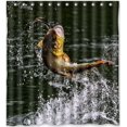 thumbnail image 1 of ABPHQTO Poetic life fly fishing Cortina de ducha Cortina de ducha impermeable 160x180 cm, 1 of 2