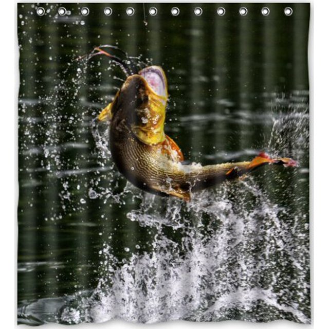 ABPHQTO Poetic life fly fishing Cortina de ducha Cortina de ducha impermeable 160x180 cm