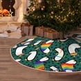 thumbnail image 5 of Bingfone Christmas Tree Skirt Mat Christmas Decoration Interior 36" -Lgbt Penguin, 5 of 6
