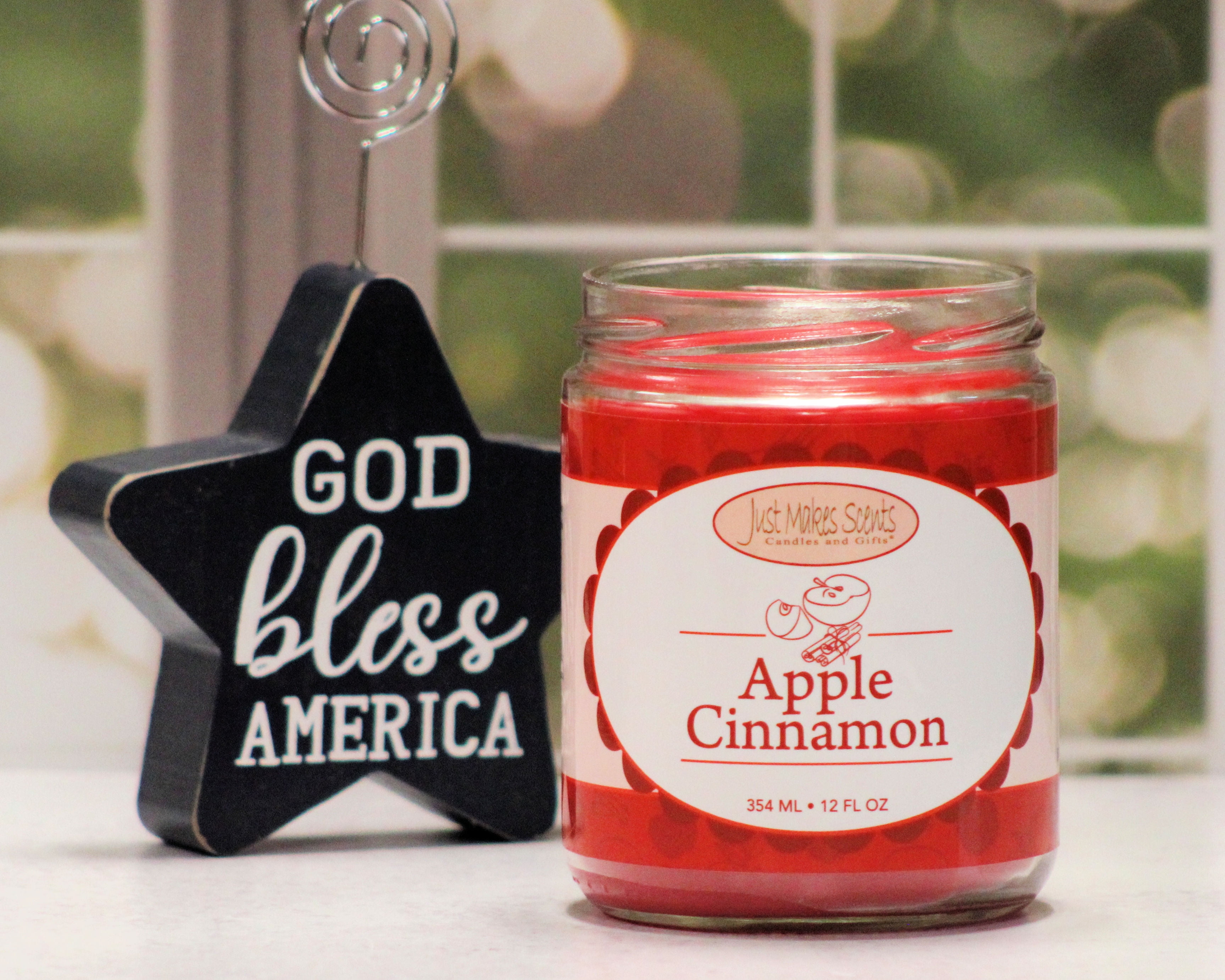 Apple Cinnamon Salsa Jar Candle 12oz- Just Makes Scents Candles & Gifts