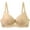 Beige#01, variant on Women's Lace Push Up Bra 2 Cups Underwire Supportive Scalloped Lace Bralettes Comfy Full Coverage Padded Everyday Bra Gray 95C